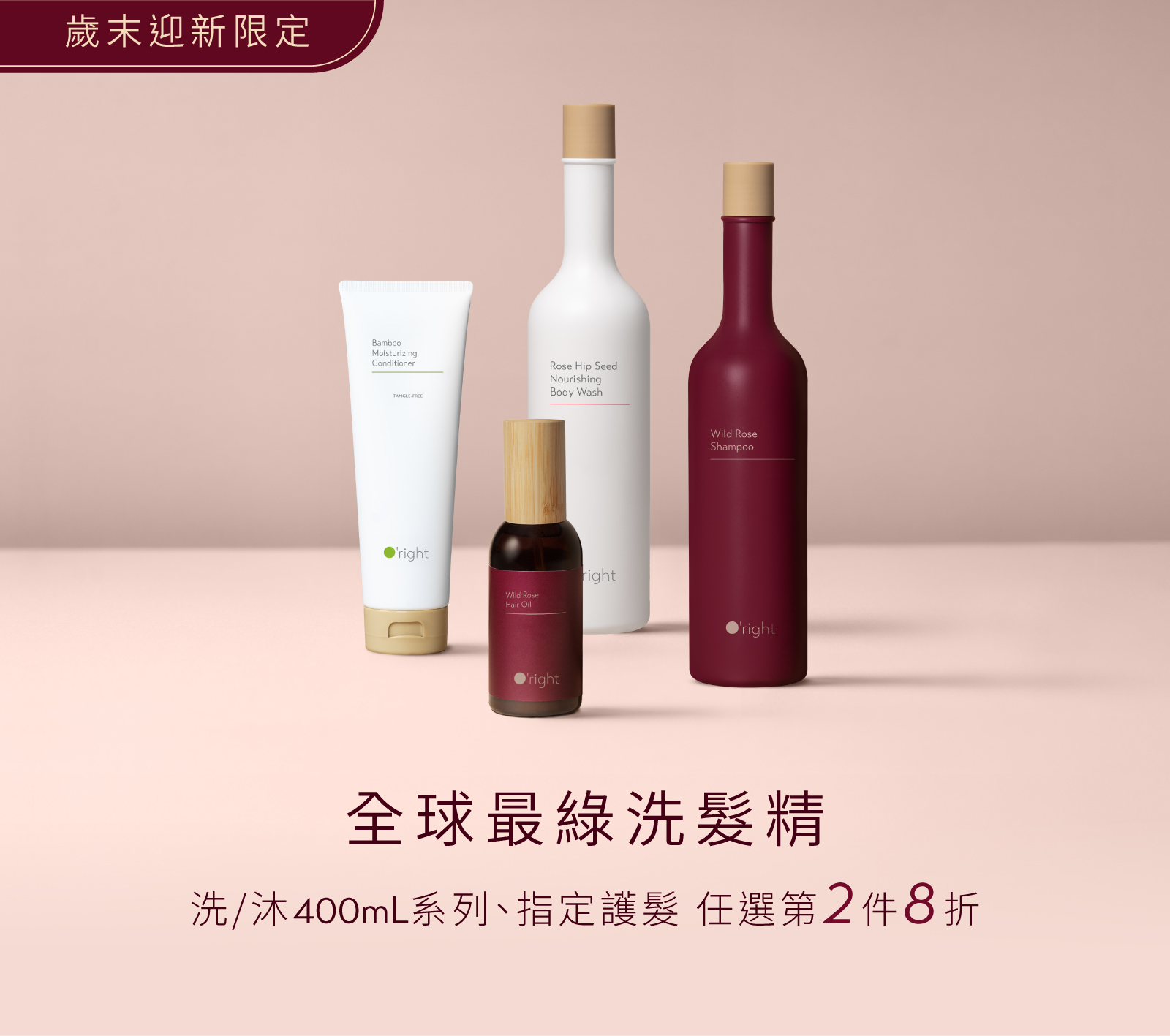 歲末換新限定_小洗沐護第二件8折