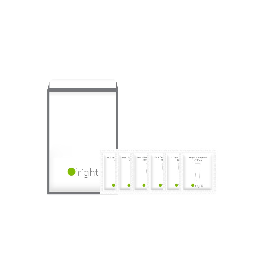 100%天然牙膏3日旅行包1mL_6入